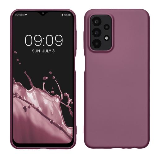 Husa Kwmobile pentru Samsung Galaxy A23/Galaxy A23 5G, Albastru, Silicon, 57955.23