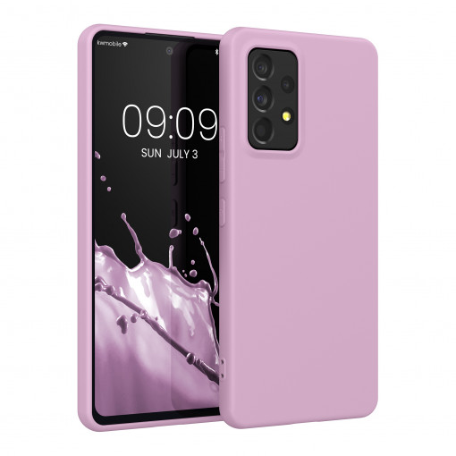 Husa Kwmobile pentru Samsung Galaxy A53 5G, Silicon, Roz, 57808.52