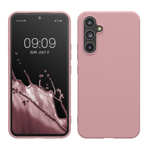 Husa Kwmobile pentru Samsung Galaxy A54 5G, Roz deschis, Silicon, KWM000018FR045C