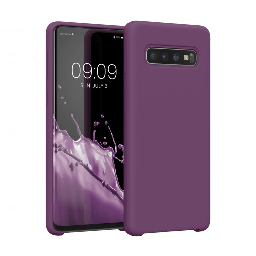 Husa Kwmobile pentru Samsung Galaxy S10, Silicon, Mov, 47732.197