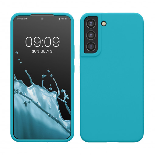 Husa Kwmobile pentru Samsung Galaxy S22 Plus, Albastru, Silicon, 56761.205 - Img 1