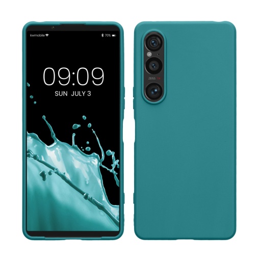 Husa Kwmobile pentru Sony Xperia 1 VI, Albastru, Silicon, KWM000021TR003C