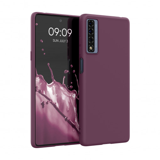 Husa Kwmobile pentru TCL 20 5G (2021)/20S (2021)/20L (2021), Silicon, Violet, 55704.187