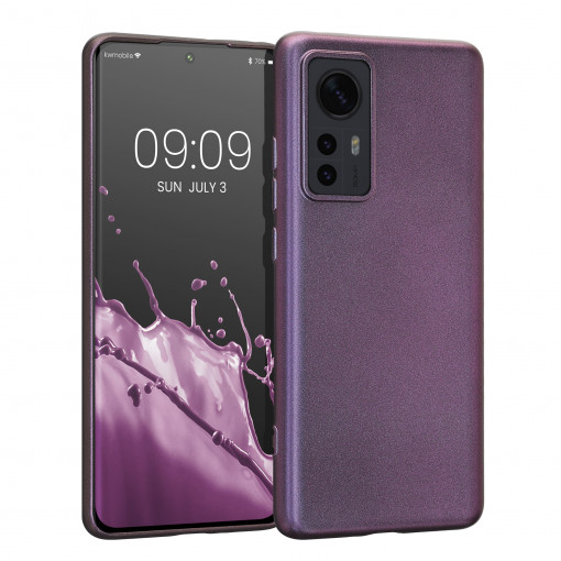 Husa Kwmobile pentru Xiaomi 12/12X, Silicon, Mov, 56238.230