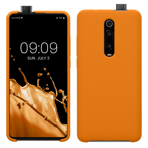 Husa kwmobile pentru Xiaomi Mi 9T Pro/Redmi K20 Pro, Silicon, Portocaliu, 49358.201