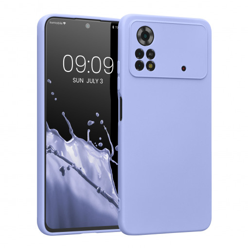 Husa Kwmobile pentru Xiaomi Poco X4 Pro 5G, Silicon, Albastru, 57983.139