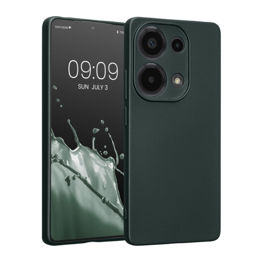 Husa Kwmobile pentru Xiaomi Redmi Note 13 Pro, Verde, Silicon, KWM000020LZ005C