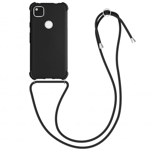 Husa pentru Google Pixel 4a, Silicon, Negru, 53842.01