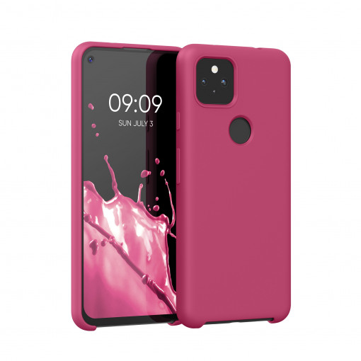 Husa pentru Google Pixel 5a, Silicon, Roz, 55207.213, kwmobile
