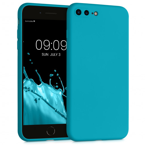 Husa pentru iPhone 8 Plus / iPhone 7 Plus, Silicon, Albastru, 49981.223