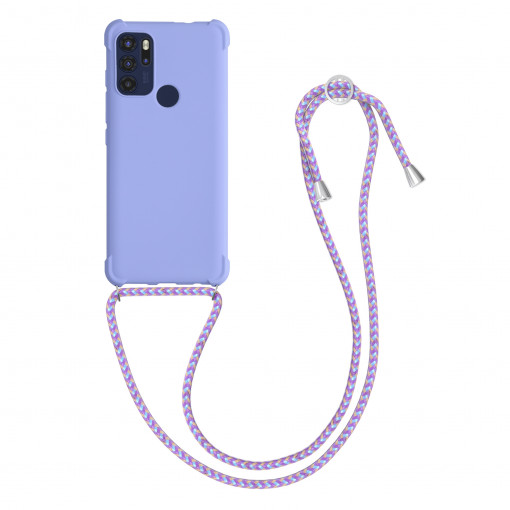 Husa pentru Motorola Moto G60s, Silicon, Mov, 56993.108, kwmobile