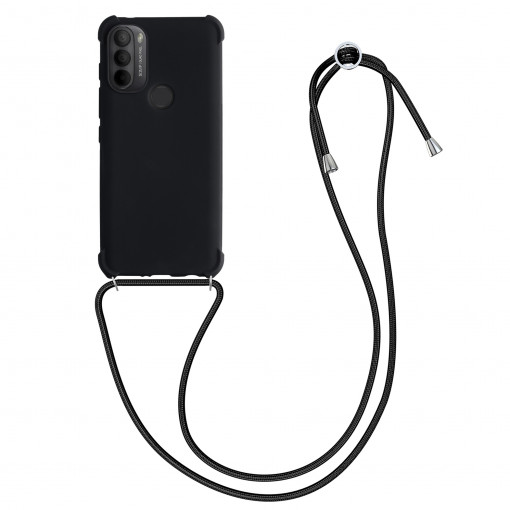 Husa pentru Motorola Moto G71 5G, Silicon, Negru, 57005.01, kwmobile