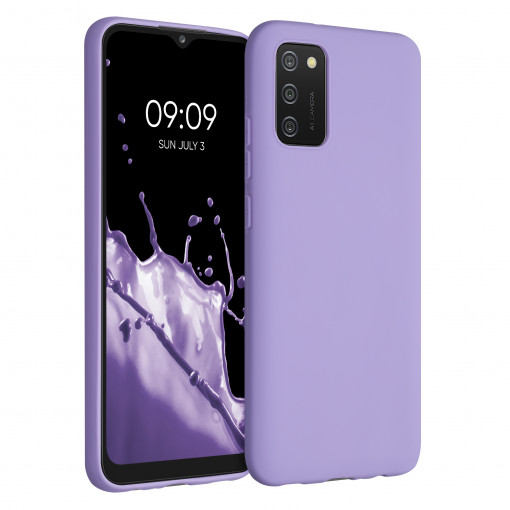 Husa pentru Samsung Galaxy A02s, Silicon, Mov, 54045.222, kwmobile