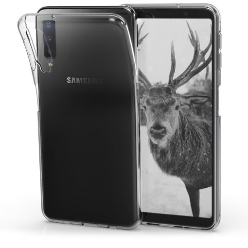 Husa pentru Samsung Galaxy A7 (2018), Silicon, Transparent, 46419.03