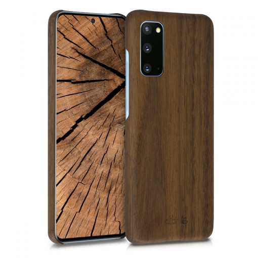 Husa pentru Samsung Galaxy S20, Lemn, Maro, 51949.18