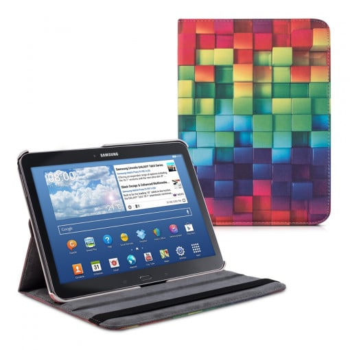 Husa pentru Samsung Galaxy Tab 4 10.1 T530 / Samsung Galaxy Tab 4 10.1 T5350, Piele ecologica, Multicolor, 24547.02
