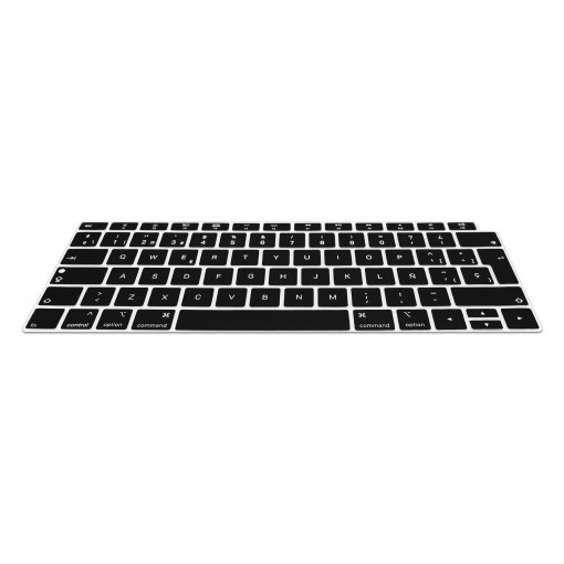 Husa pentru tastatura Apple MacBook Air 13.3" (2018-2020), Kwmobile, Negru, Silicon, 53986.01