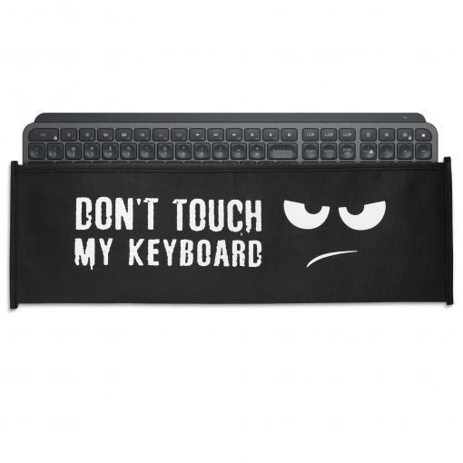 Husa pentru tastatura Logitech MX Keys Wireless, Kwmobile, Negru/Alb, Plastic, 58193.01