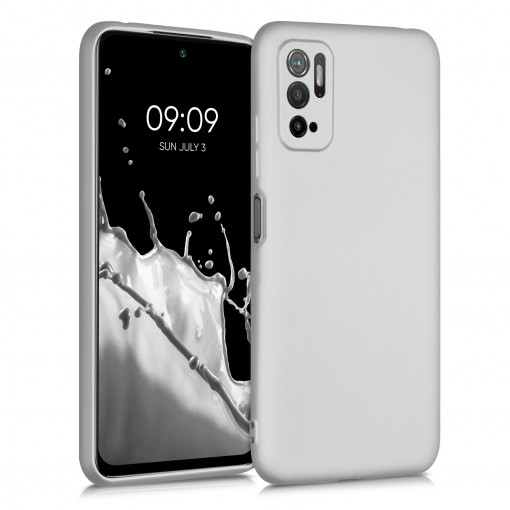 Husa pentru Xiaomi Poco M3 Pro (2021), Silicon, Silver, 55364.67, kwmobile