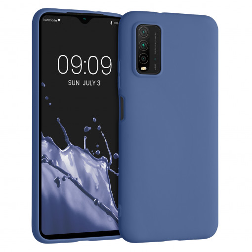 Husa pentru Xiaomi Redmi 9T, Silicon, Albastru, 54337.145, kwmobile