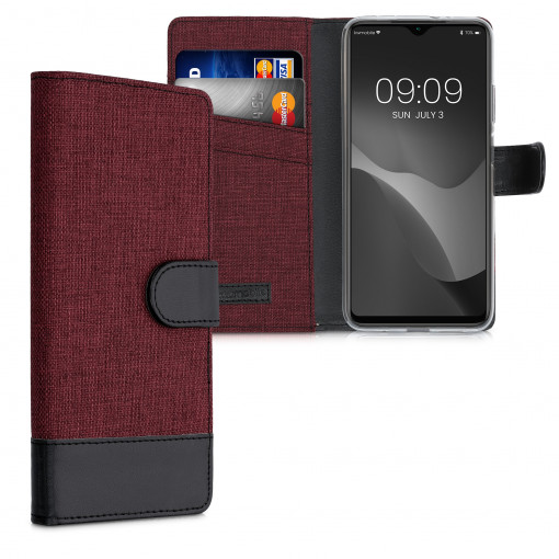 Husa pentru Xiaomi Redmi 9T, Textil, Rosu, 56897.20, kwmobile