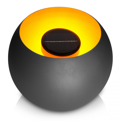 Lampa solara de exterior Navaris, Iluminare LED, 30 cm, Pornire/oprire automata, 47542.01
