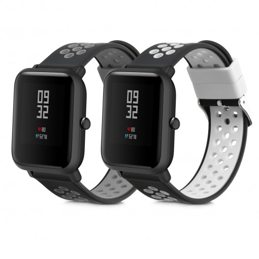 Set 2 curele pentru Huami Amazfit Bip S/Amazfit Bip S Lite, Kwmobile, Multicolor, Silicon, 53860.02