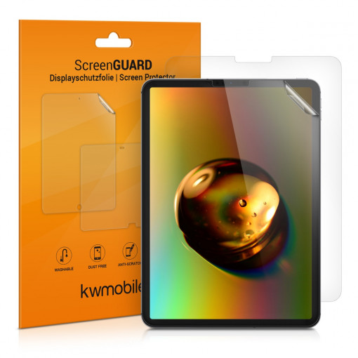 Set 2 Folii de protectie mate pentru tableta Apple iPad Air 5 (2022) , Kwmobile, Transparent, Plastic, 51998.2