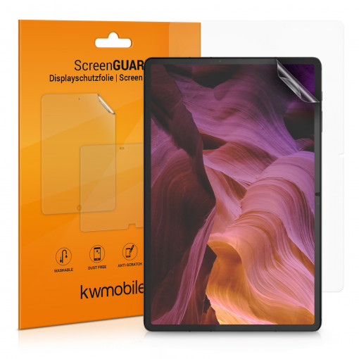 Set 2 Folii de protectie mate pentru tableta Samsung Galaxy Tab S7 FE , Kwmobile, Transparent, Plastic, 55382.2