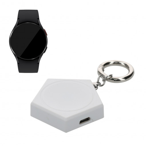 Docking stand pentru Samsung Galaxy Watch 5/Galaxy Watch 4/Galaxy Watch 3, Kwmobile, Alb, Plastic, 59425.02