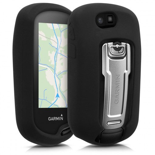 Husa de protectie pentru GPS Garmin Oregon 750t/Oregon 700/Oregon 600, Kwmobile, Negru, Silicon, 44269.01