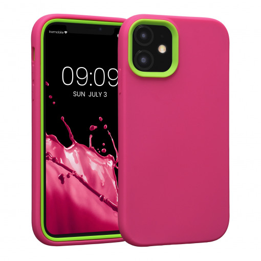 Husa Kwmobile pentru Apple iPhone 11, Silicon, Roz, 58386.77
