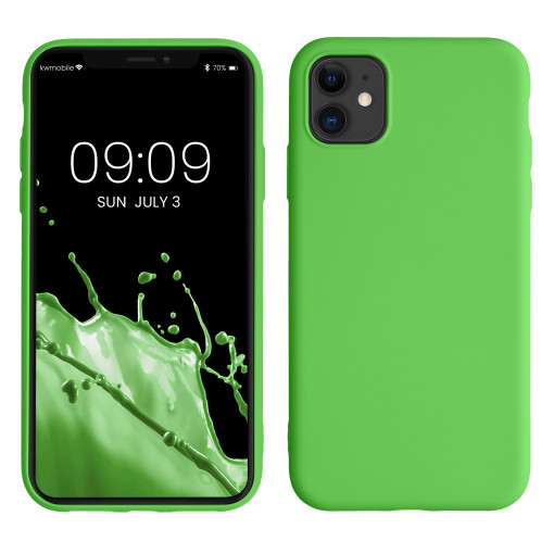 Husa kwmobile pentru Apple iPhone 11, Silicon, Verde, 50791.44 - Img 1
