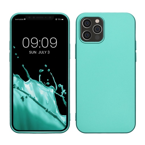 Husa Kwmobile pentru Apple iPhone 12/iPhone 12 Pro, Verde, Silicon, KWM000013WJ009C