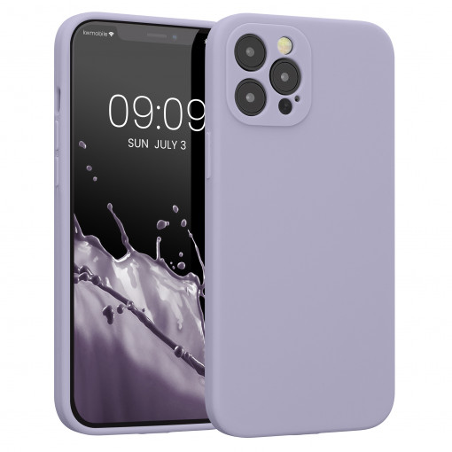 Husa Kwmobile pentru Apple iPhone 12 Pro Max, Silicon, Mov, 59355.139