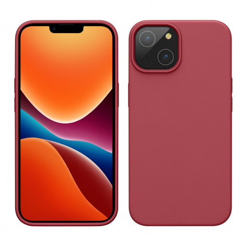 Husa Kwmobile pentru Apple iPhone 14, Silicon, Rosu, 59071.167