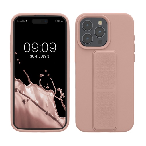Husa Kwmobile pentru Apple iPhone 15 Pro Max, Roz deschis, Silicon, KWM000020EL004C