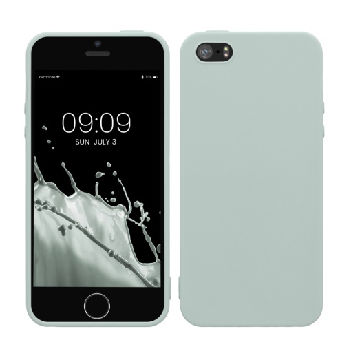 Husa Kwmobile pentru Apple iPhone 5/iPhone 5s/iPhone SE, Verde deschis, Silicon, KWM000007UT019C