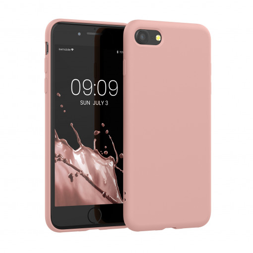 Husa Kwmobile pentru Apple iPhone 8/iPhone 7/iPhone SE 2, Silicon, Rose Gold, 49979.237