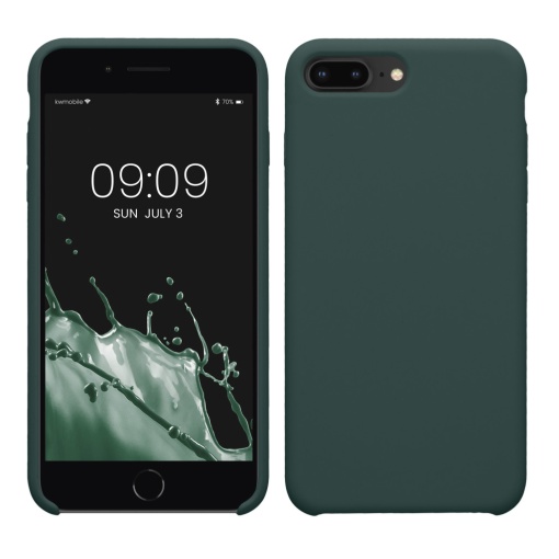 Husa Kwmobile pentru Apple iPhone 8 Plus/iPhone 7 Plus, Verde, Silicon, KWM0000087L105C