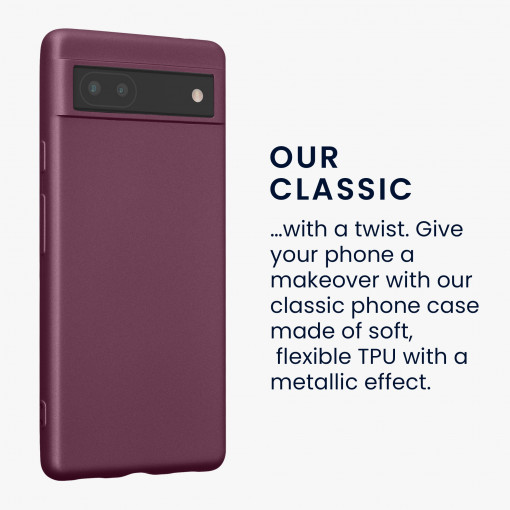 Husa kwmobile pentru Google Pixel 6a, Silicon, Mov, 57960.230