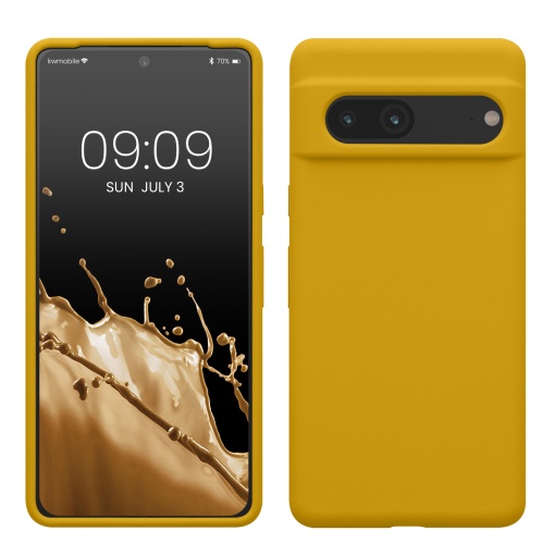 Husa Kwmobile pentru Google Pixel 7, Galben, Silicon, KWM0000171I053C - Img 1