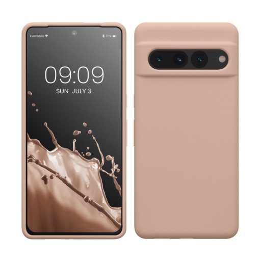 Husa Kwmobile pentru Google Pixel 7 Pro, Roz deschis, Silicon, KWM0000171J046C