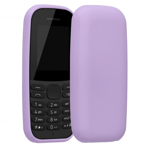 Husa Kwmobile pentru Nokia 105 (2019), Silicon, Mov, 53673.108