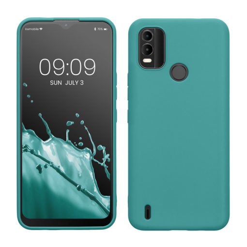 Husa Kwmobile pentru Nokia C21 Plus, Albastru, Silicon, 61460.57