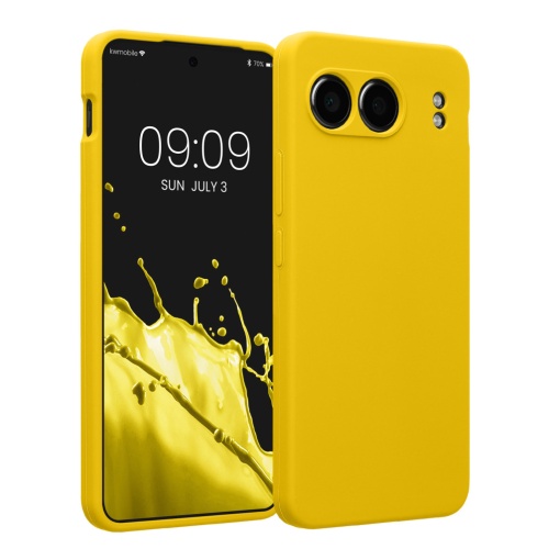 Husa Kwmobile pentru OnePlus Nord 4, Galben, Silicon, KWM000022VH004C