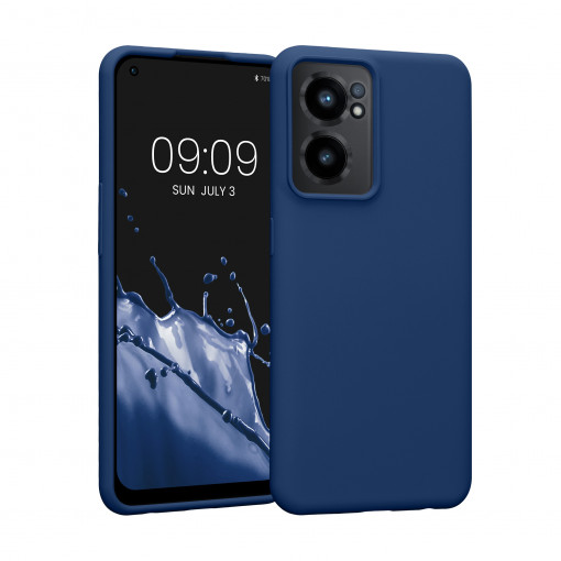 Husa Kwmobile pentru OnePlus Nord CE 2 5G, Silicon, Albastru, 58116.116