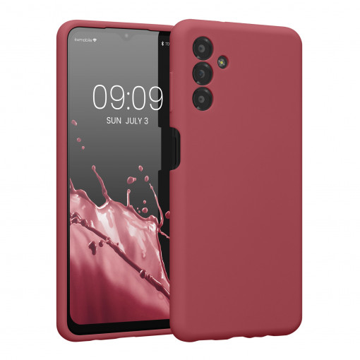 Husa Kwmobile pentru Samsung Galaxy A13 5G, Silicon, Rosu, 59453.167