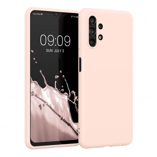 Husa Kwmobile pentru Samsung Galaxy A13, Silicon, Roz, 57805.225