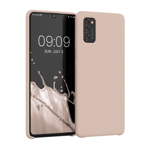 Husa Kwmobile pentru Samsung Galaxy A41, Crem, Silicon, 52301.225